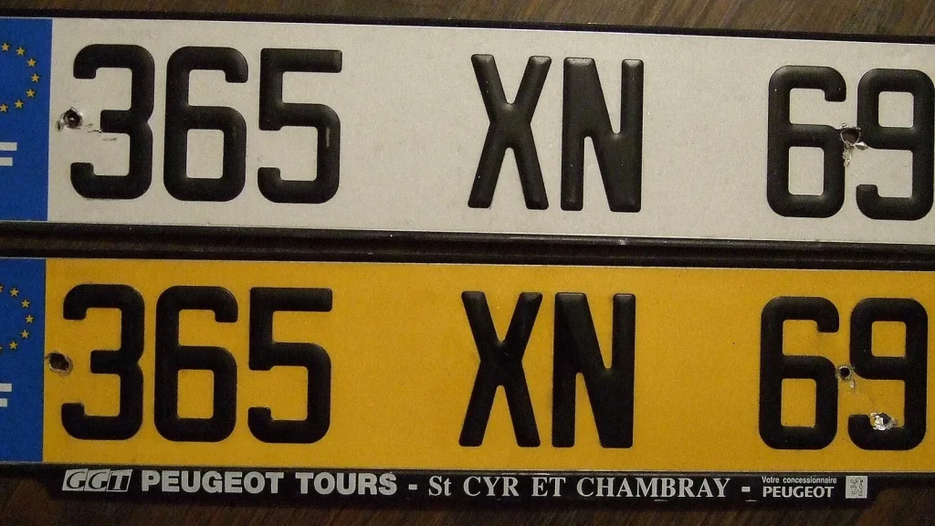 Options de design pour plaques d&rsquo;immatriculation en France